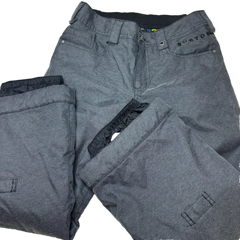 Burton DryRide Insulated Snowboard Ski Snow Winter Pants Size L Charcoal Gray